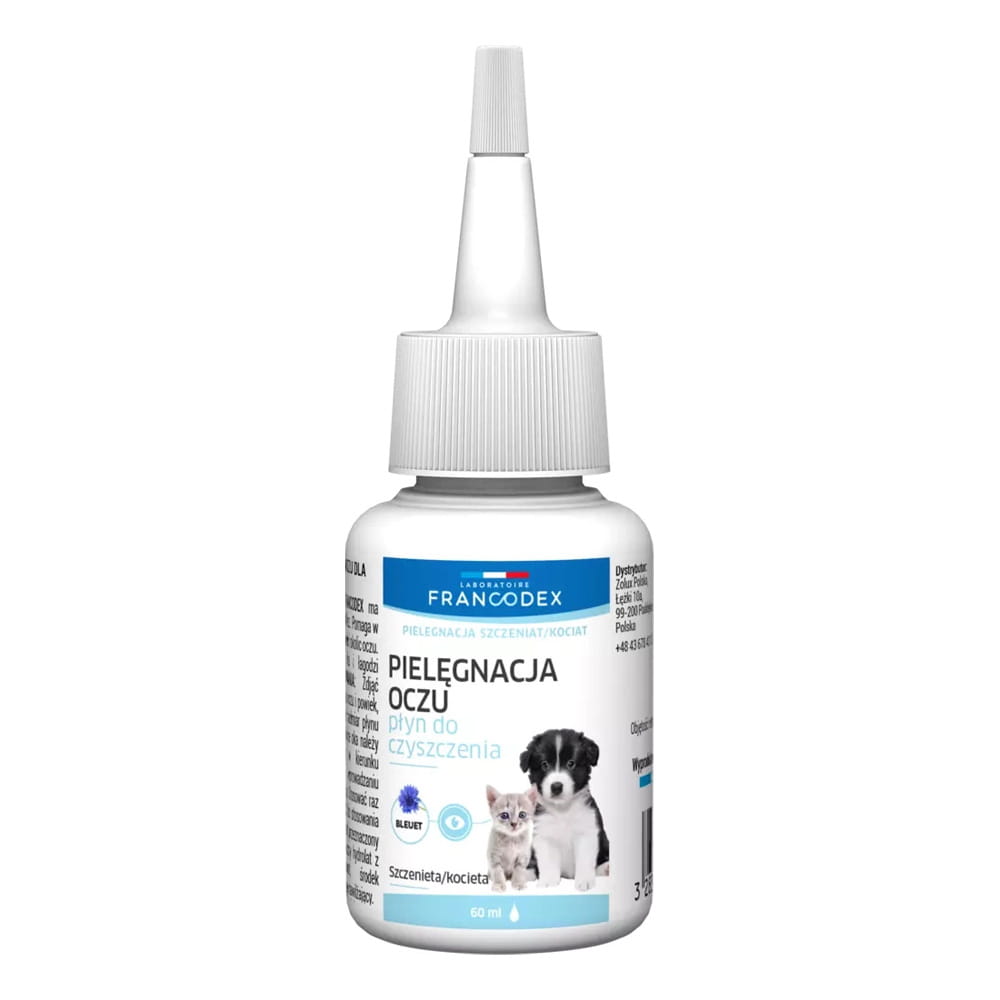 Francodex Płyn Do Czyszczenia Oczu Dla Kociąt i Szczeniąt 60ml